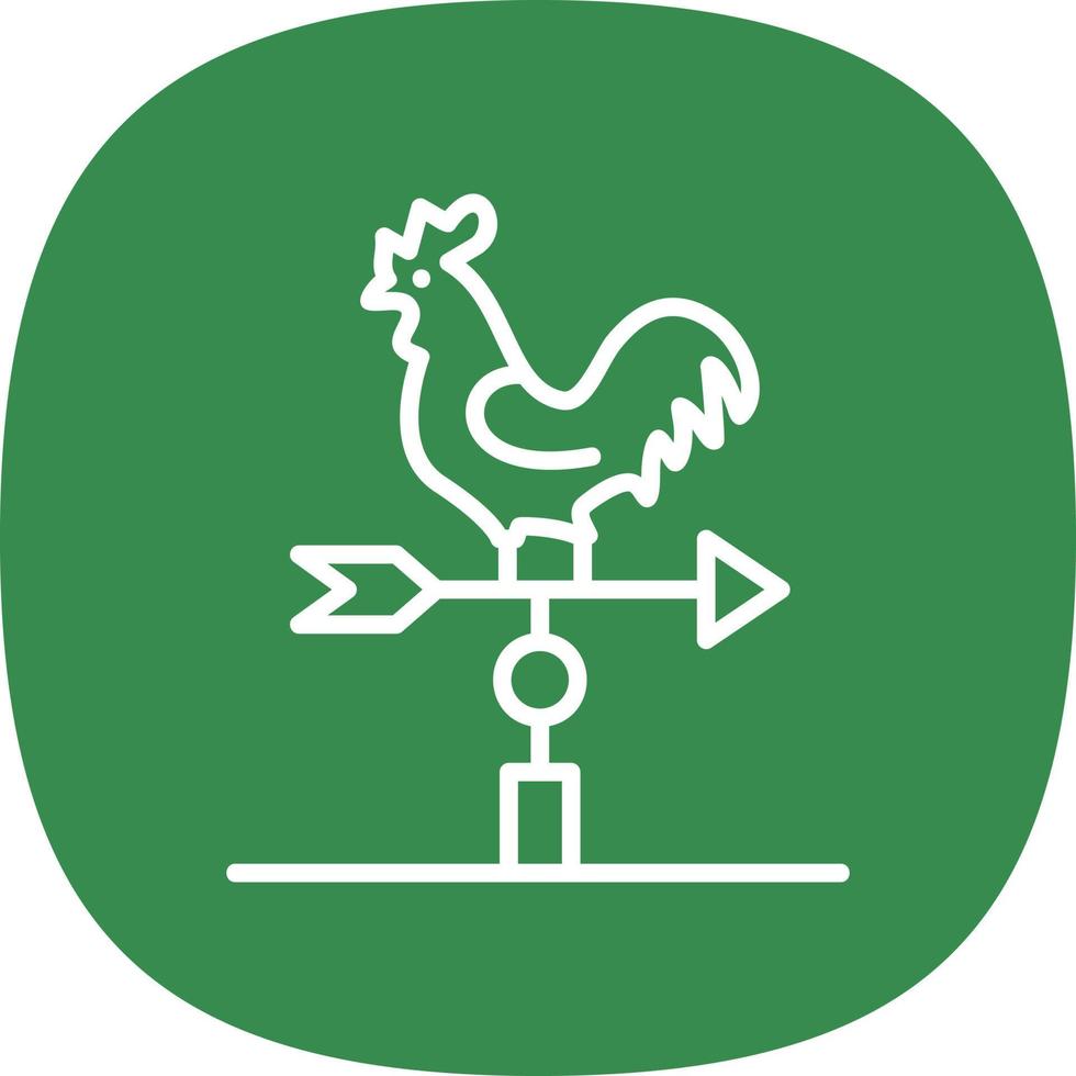 Weather Vane Vector Icon Design