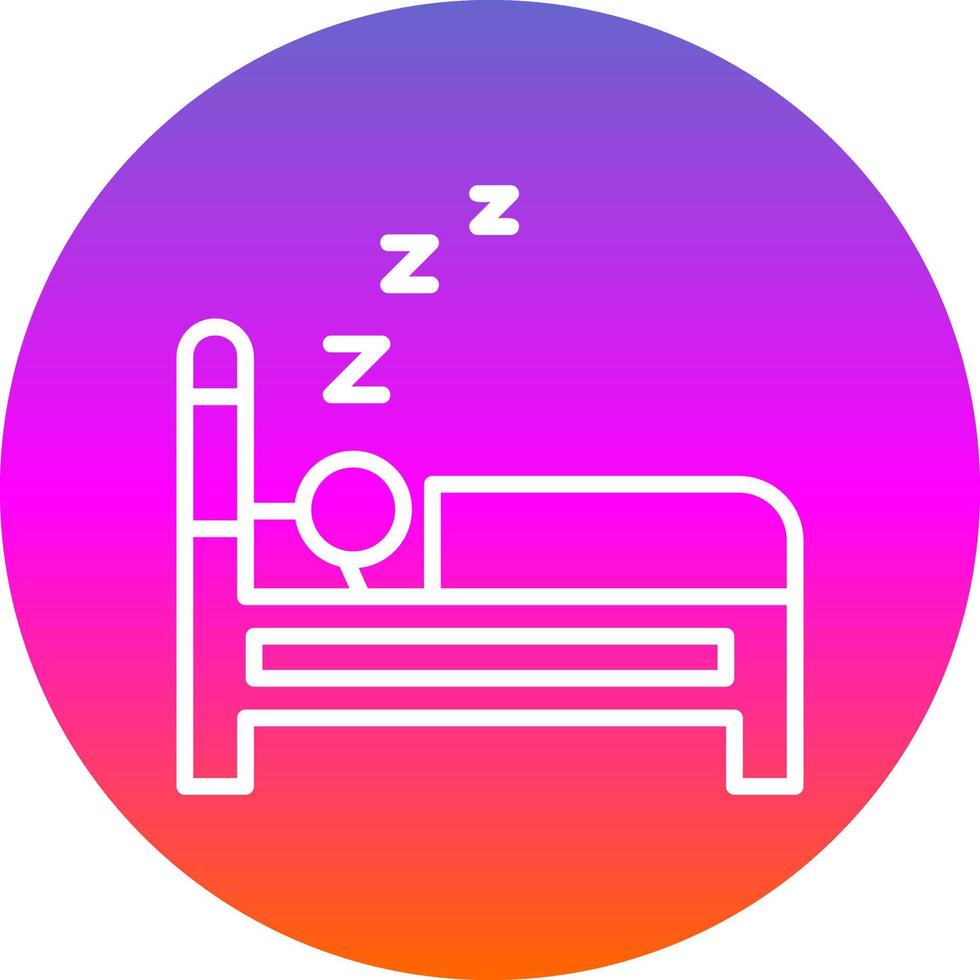 diseño de icono de vector de dormir