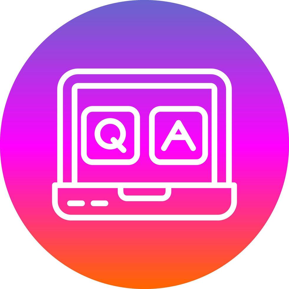 QA Vector Icon Design