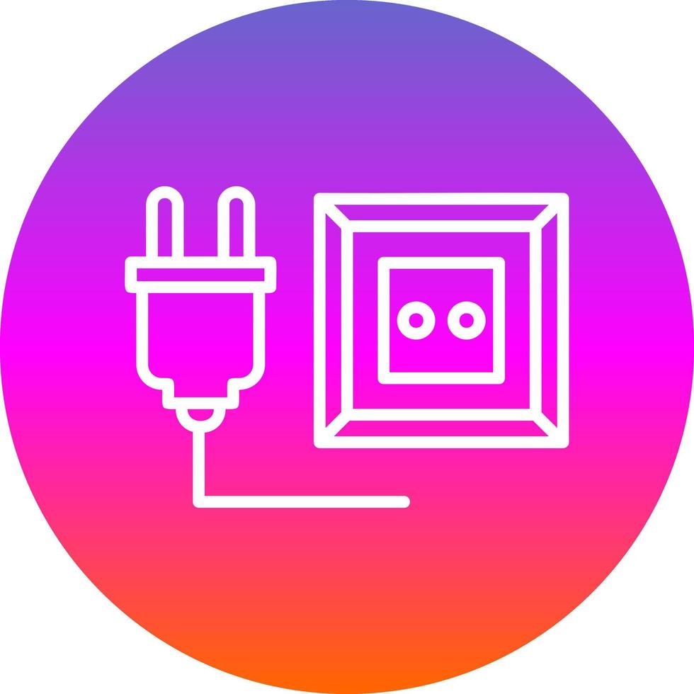 Unplugged Vector Icon Design