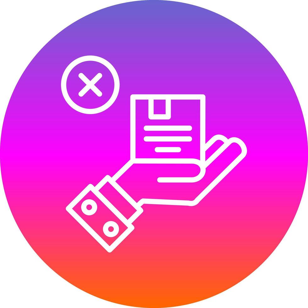 Reject Vector Icon Design