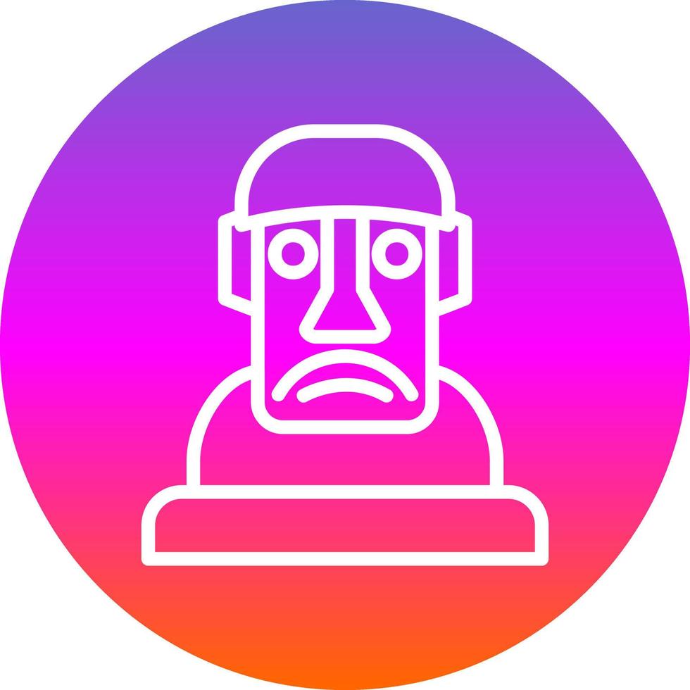 Moai Vector Icon Design