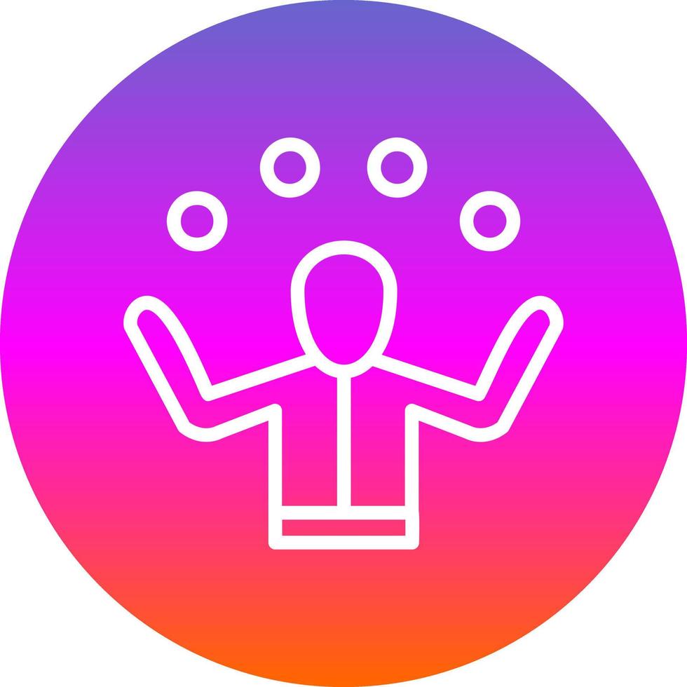 Juggling Vector Icon Design