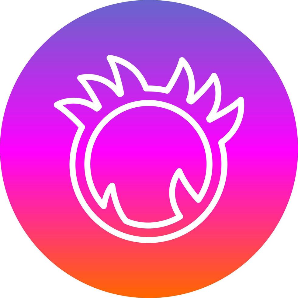 Ring Of Fire Vector Icon Design