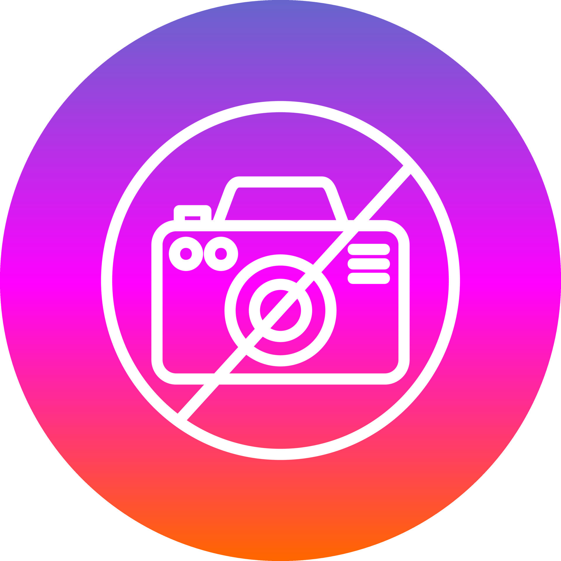 No Camera Vector Icon Design 16913352 Vector Art at Vecteezy