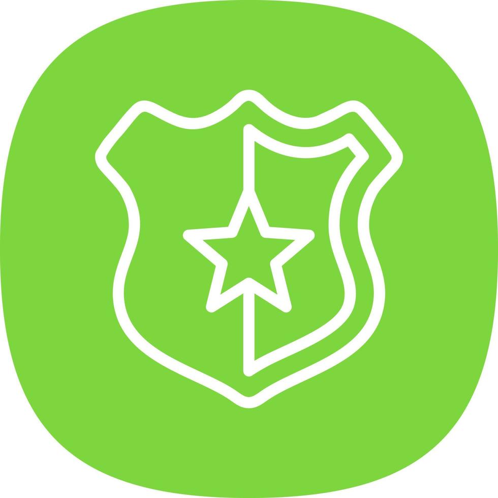 Police Badge Vector Icon Design