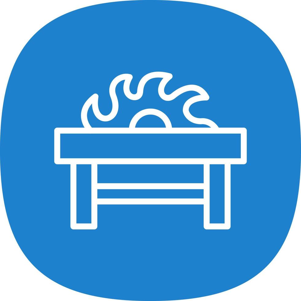 Table Saw Vector Icon Design