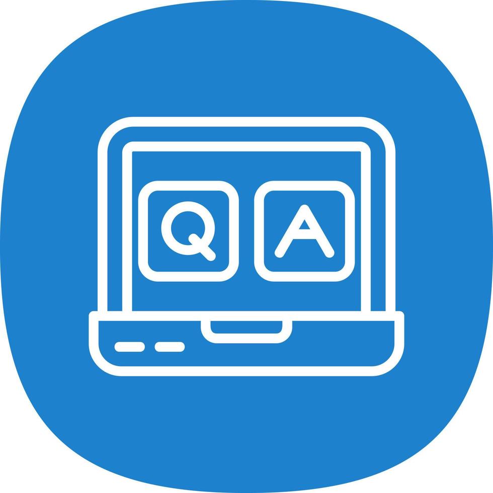 QA Vector Icon Design