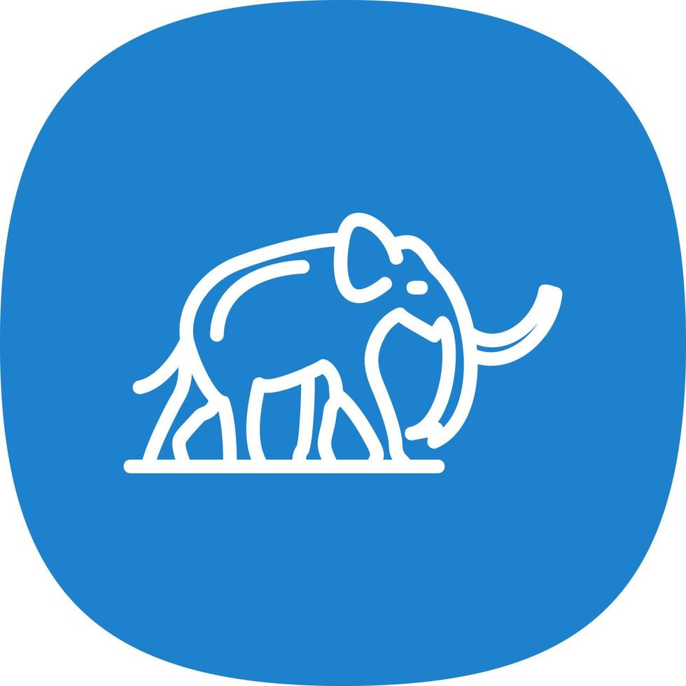 diseño de icono de vector de mamut