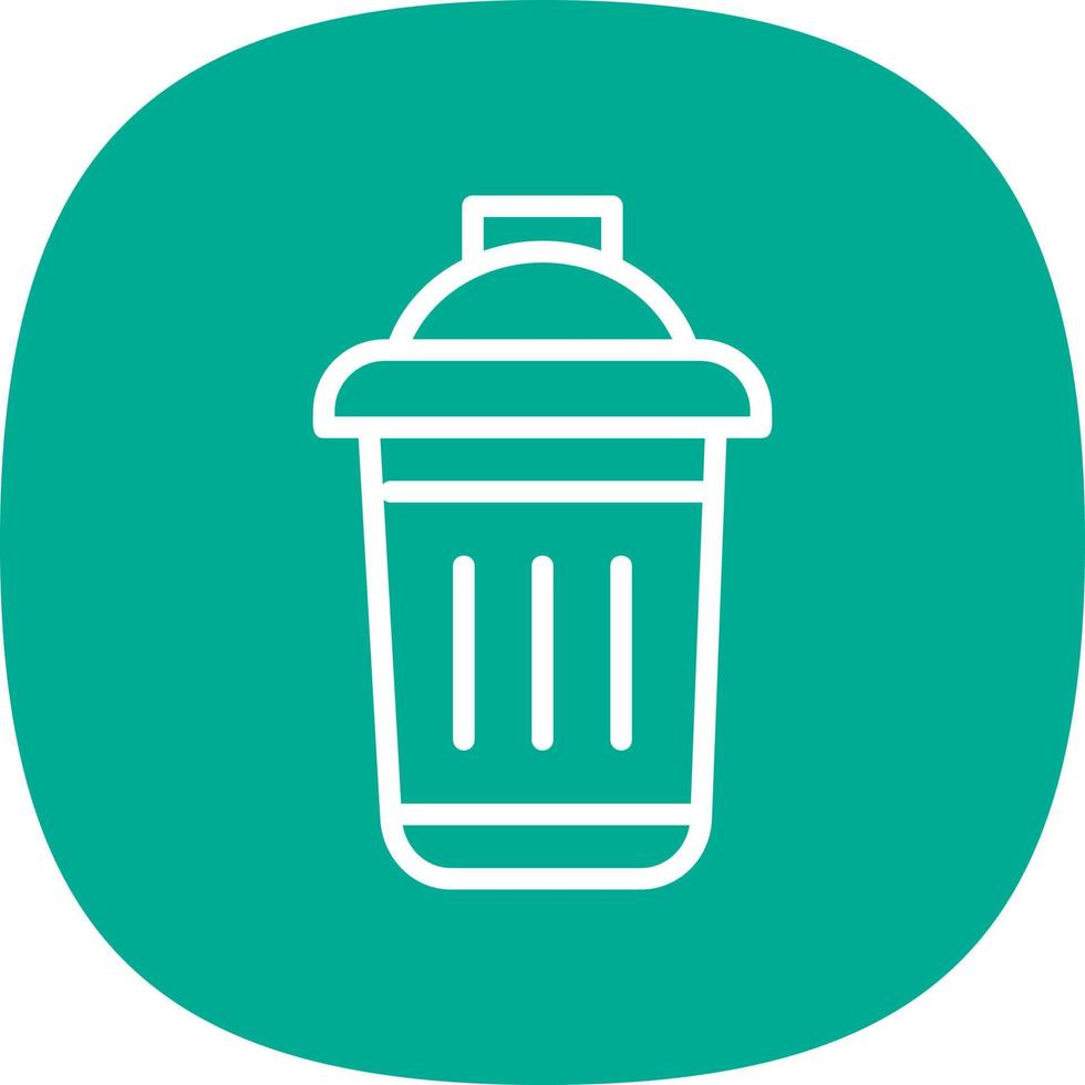 Dustbin Vector Icon Design