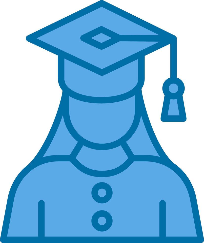 Graduate Woman Vector Icon Design