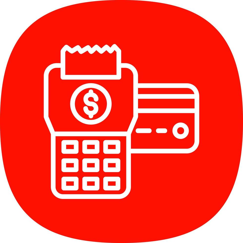 Pos Terminal Vector Icon Design
