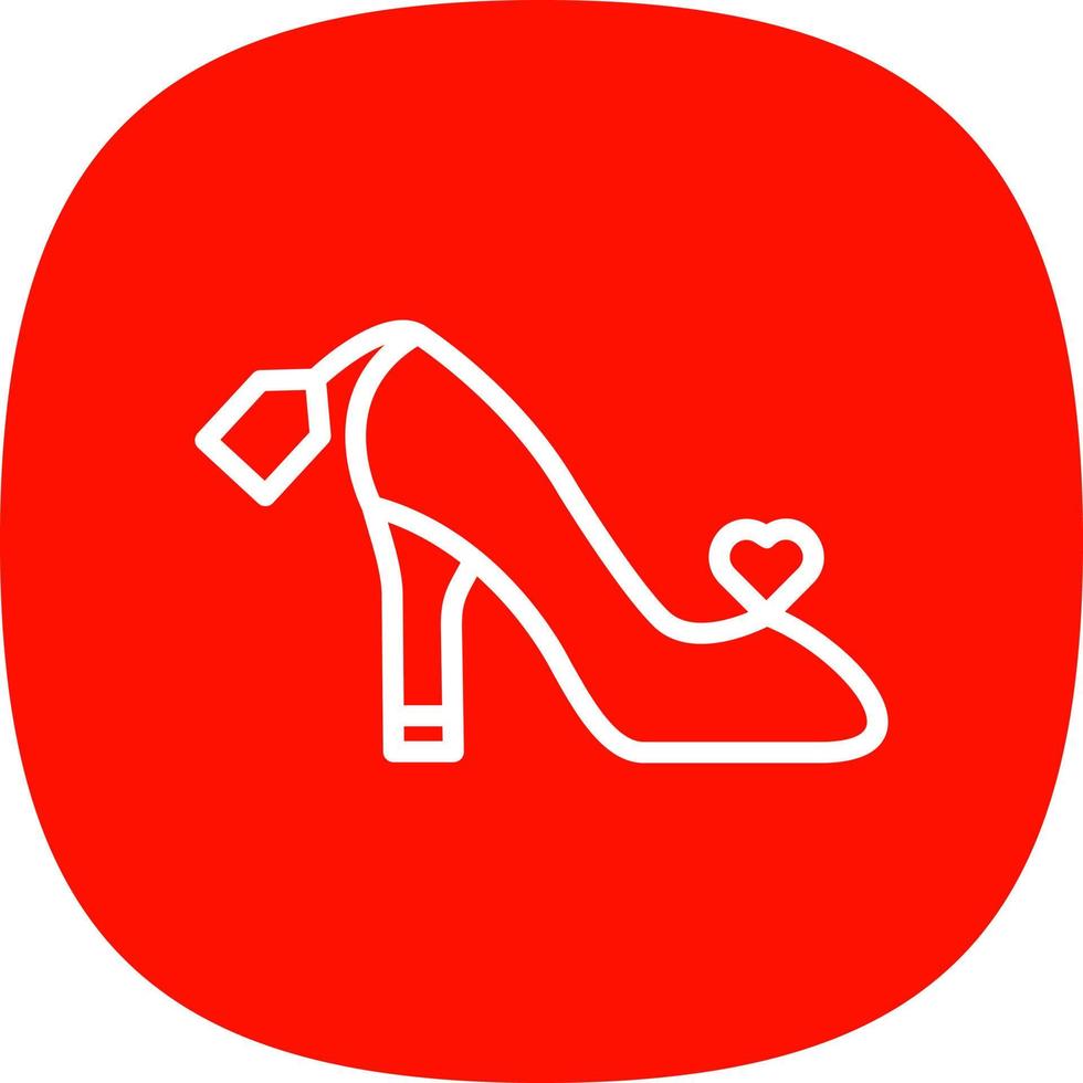 Female Footwear Vector Icon Design