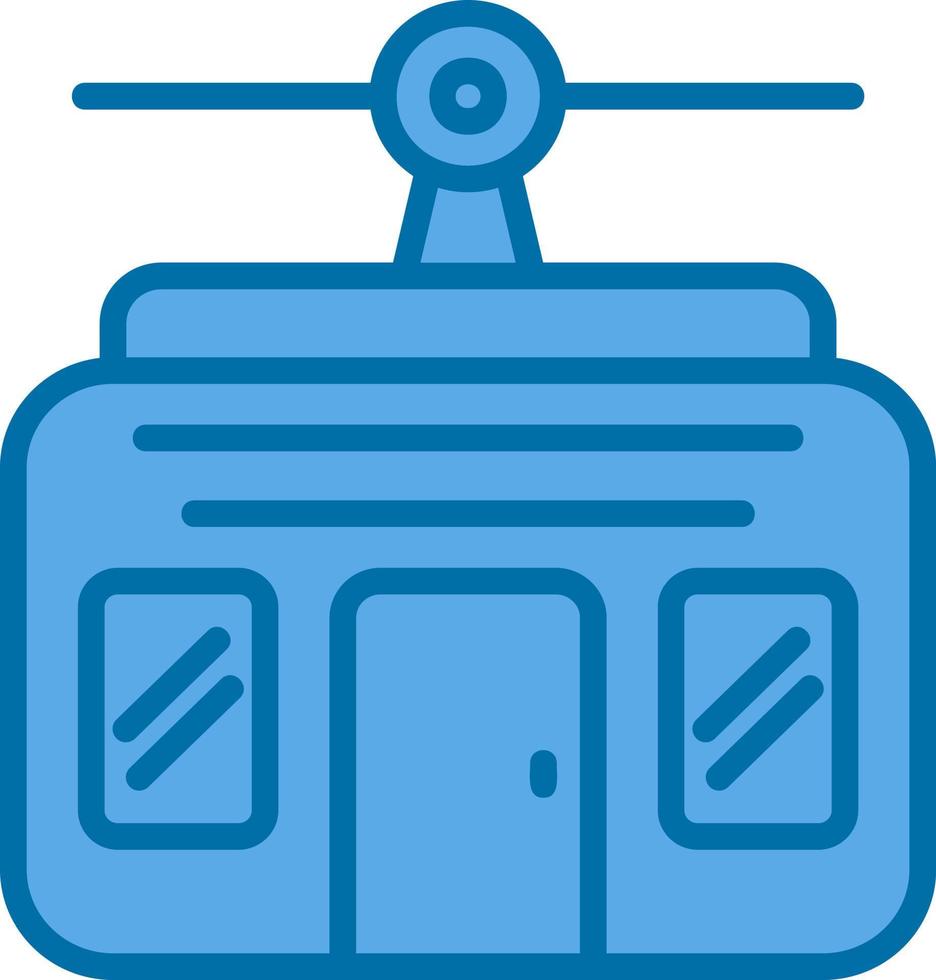 Cable Car Vector Icon Design