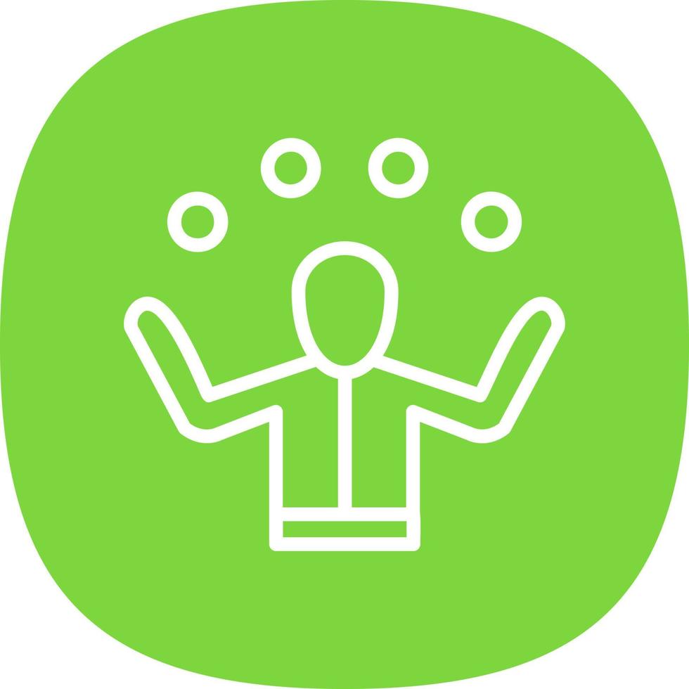 Juggling Vector Icon Design