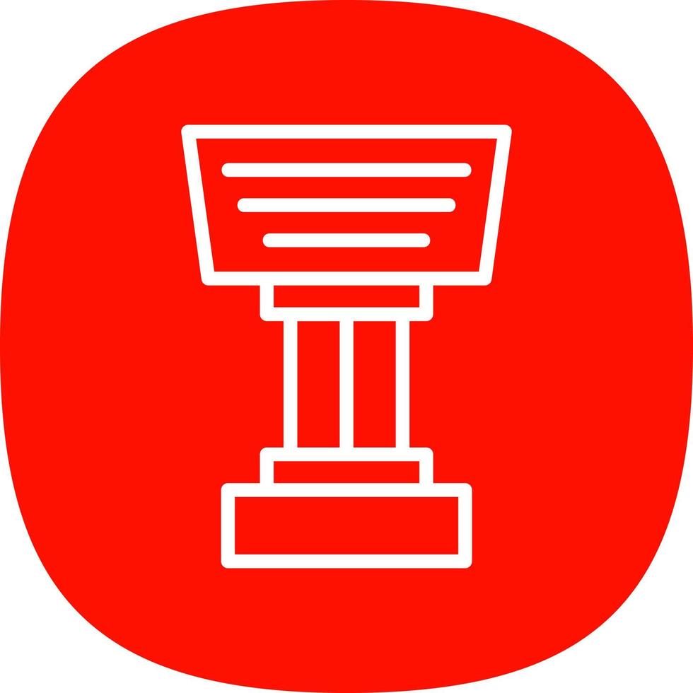 Stand Vector Icon Design