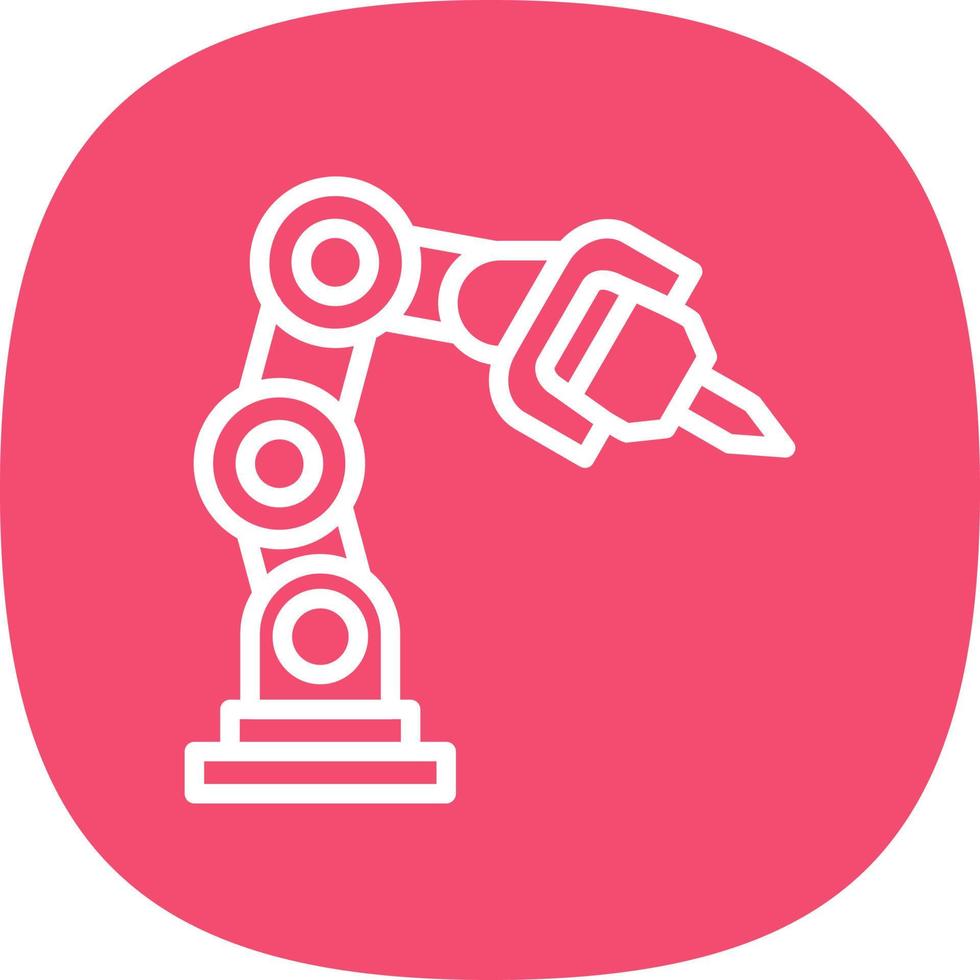 Robotic Arm Vector Icon Design