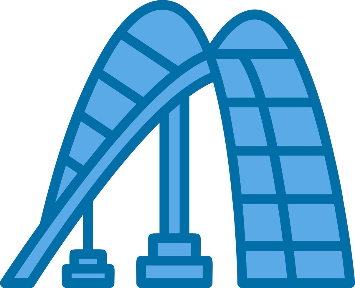 Roller Coaster Vector Icon Design