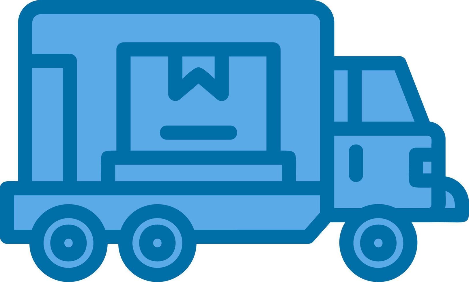 Cargo Truck Vector Icon Design