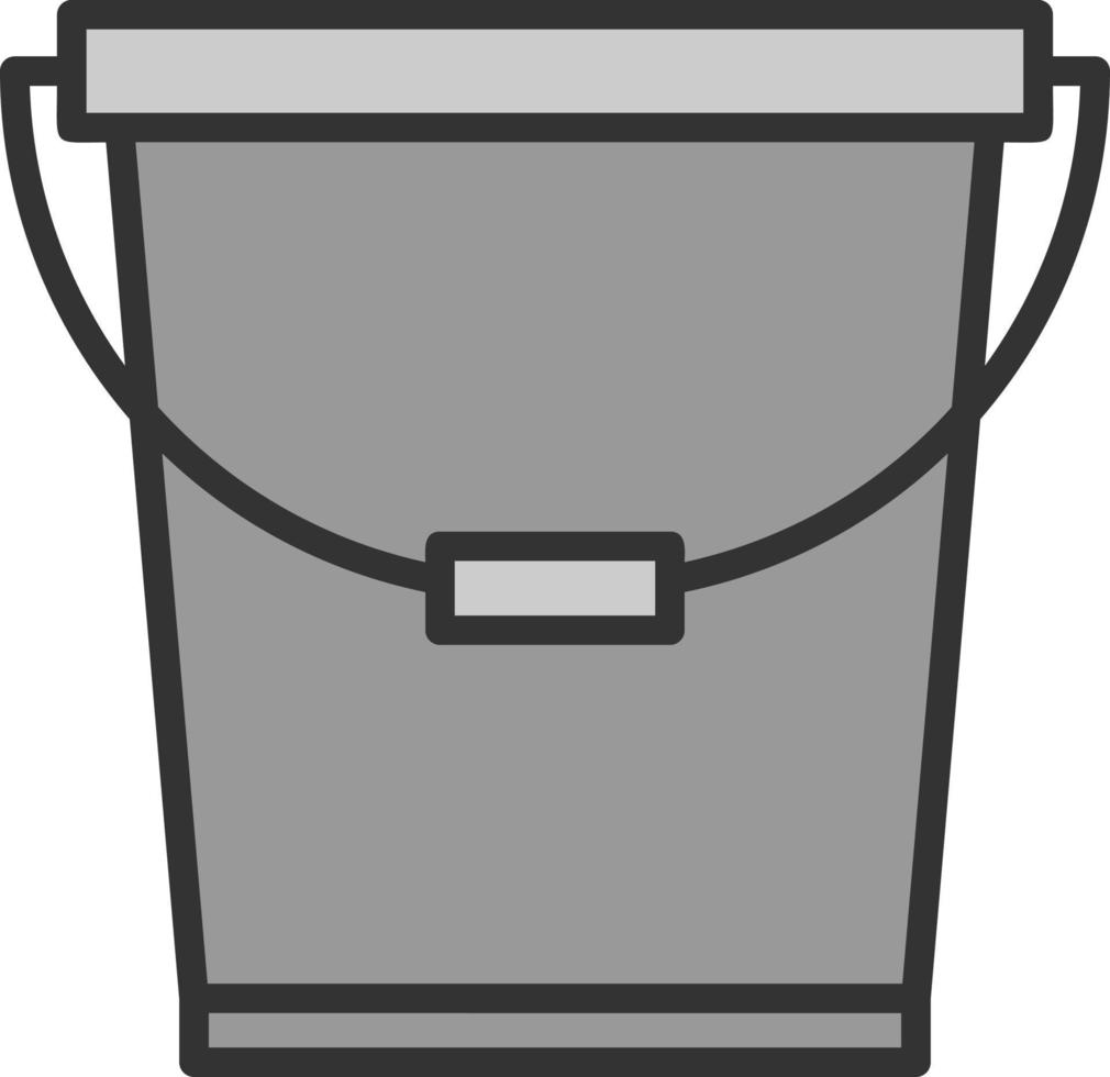 Bucket Vector Icon Design