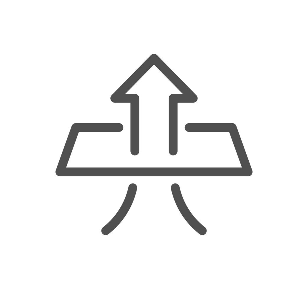 Fabric properties related icon outline and linear vector. vector