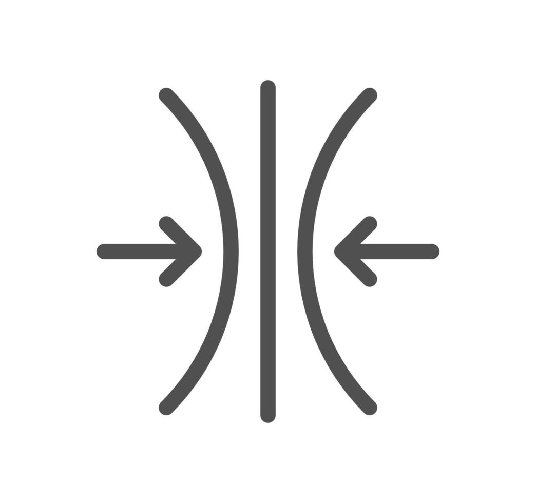 Fabric properties related icon outline and linear vector. vector