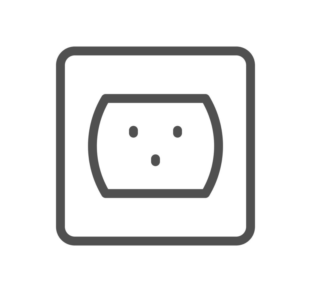 Electric and energy related icon outline and linear vector. vector