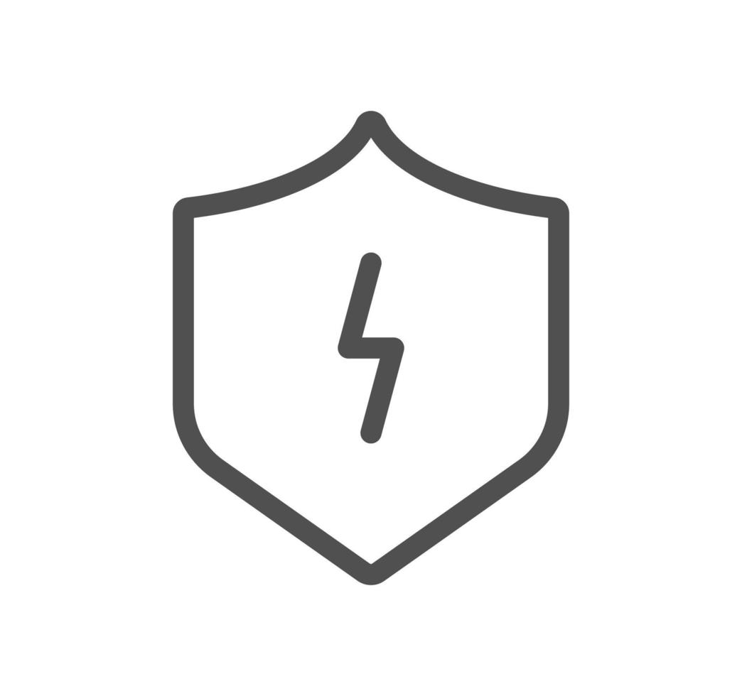 Electric and energy related icon outline and linear vector. vector
