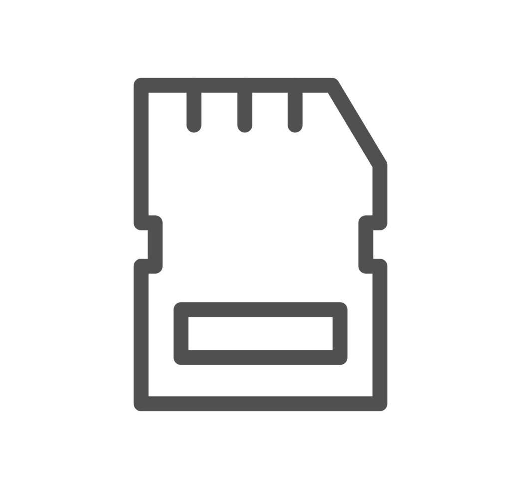 Computer and component related icon outline and linear vector. vector