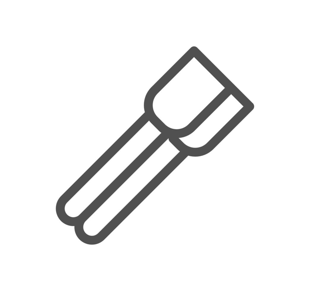 Cooking and kitchen related icon outline and linear vector. vector