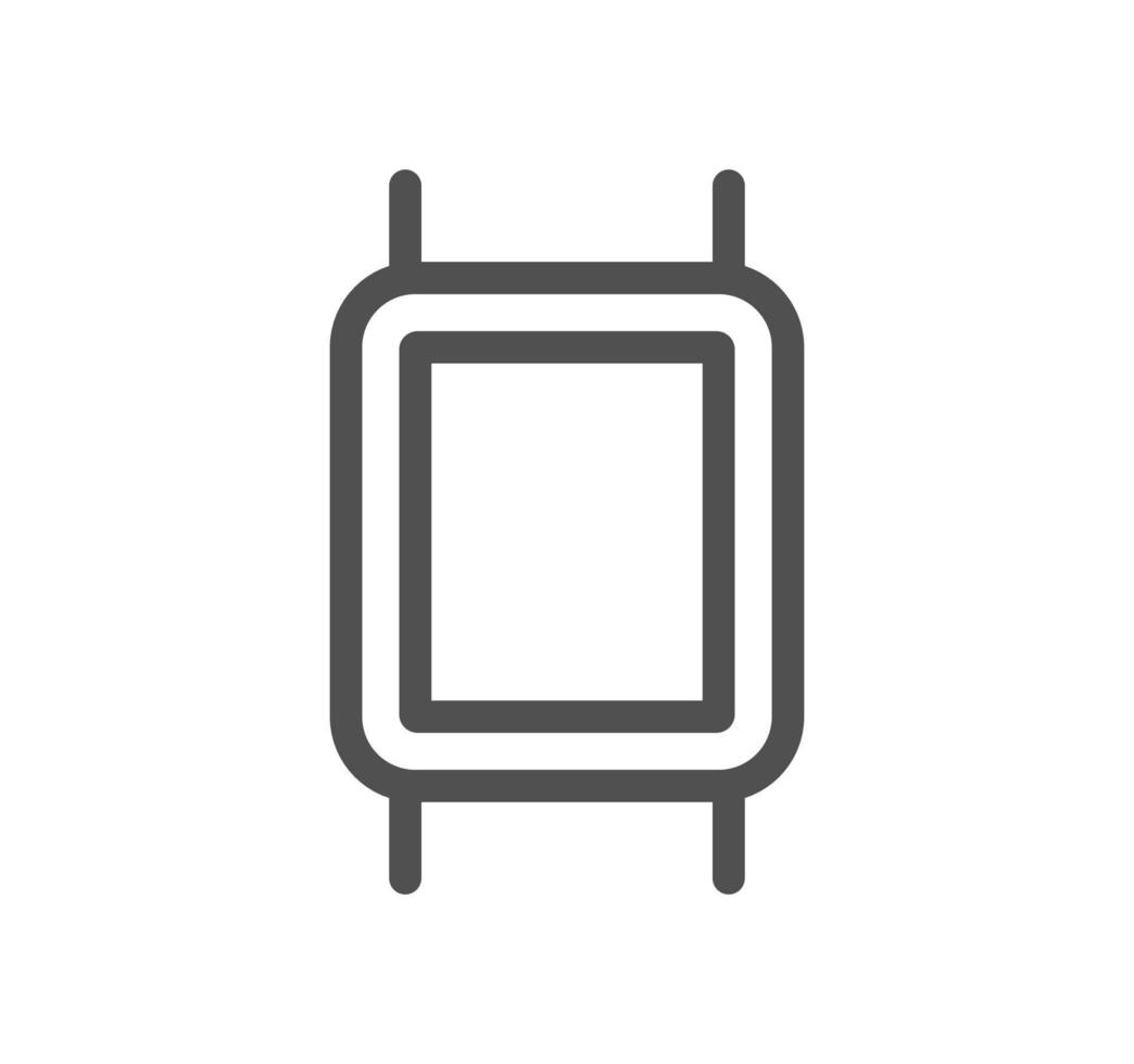 Electronic and device related icon outline and linear vector. vector