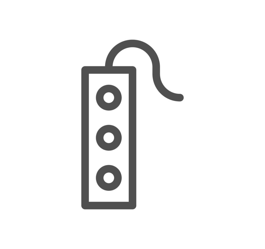 Electric and energy related icon outline and linear vector. vector