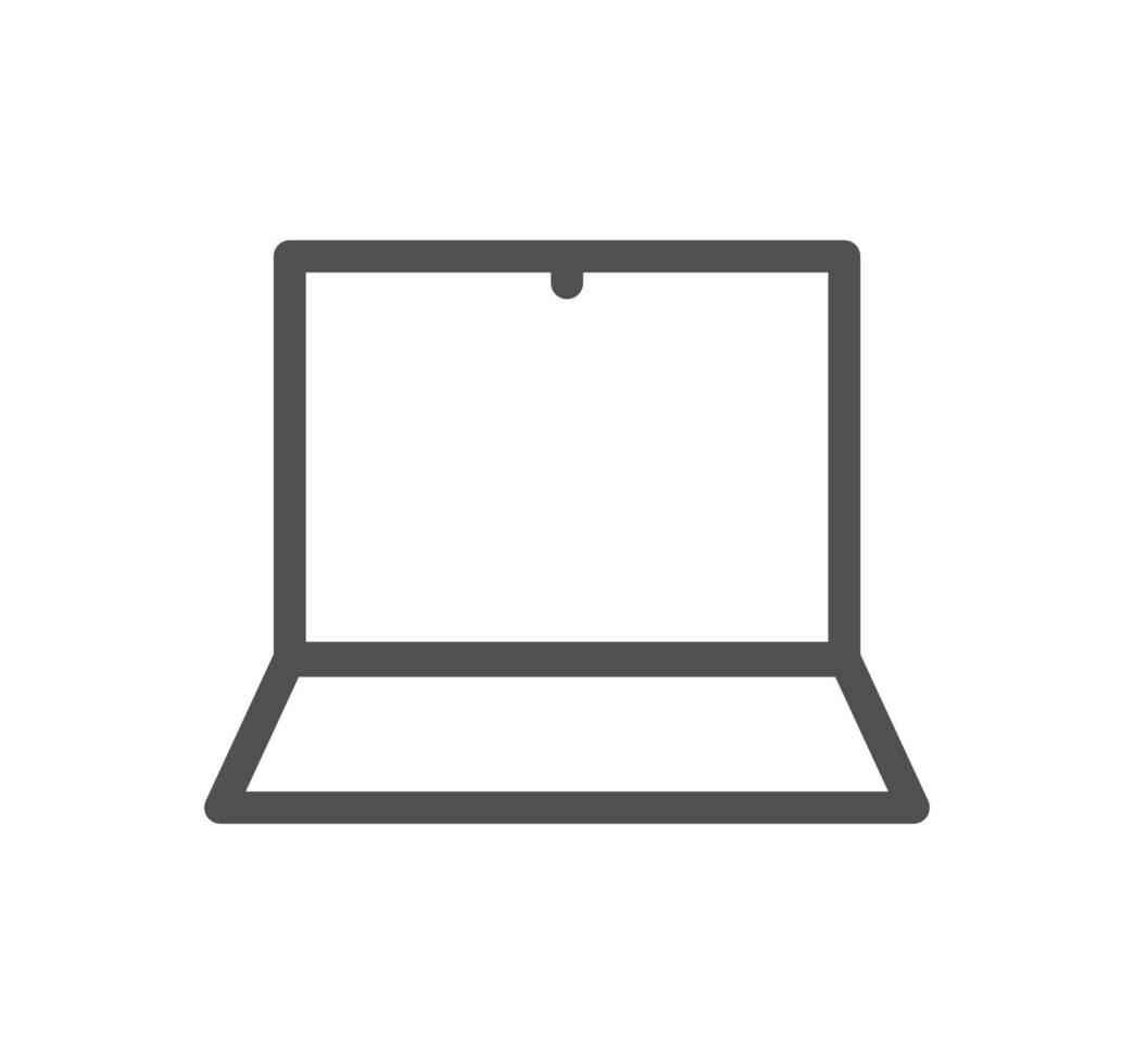 Computer and component related icon outline and linear vector. vector
