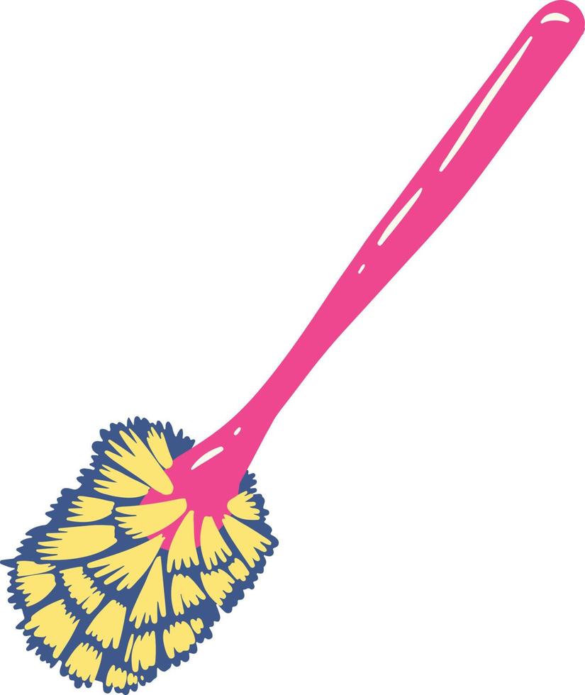 Toilet brush illustration vector