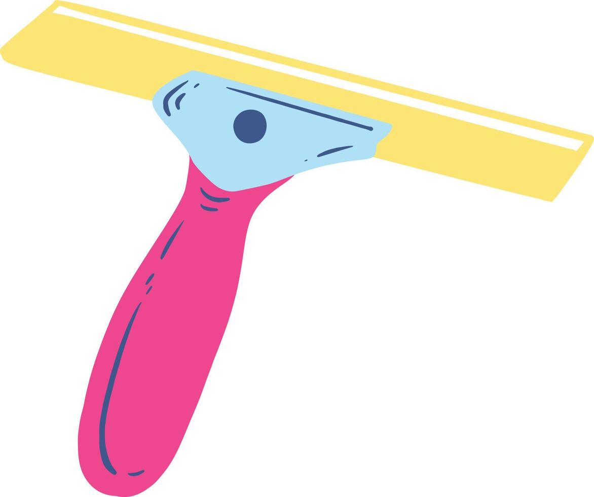 Yellow pink squeegee illustration vector