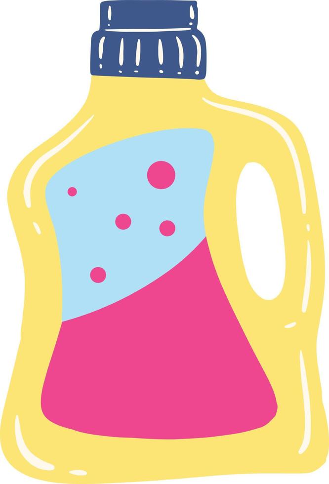 Detergent bottle illustration vector