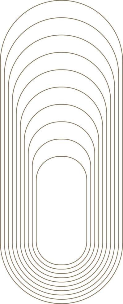 Monoline obtuse rectangle illustration vector
