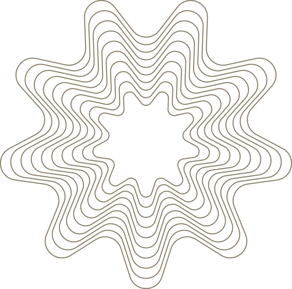 Monoline flower illustration vector
