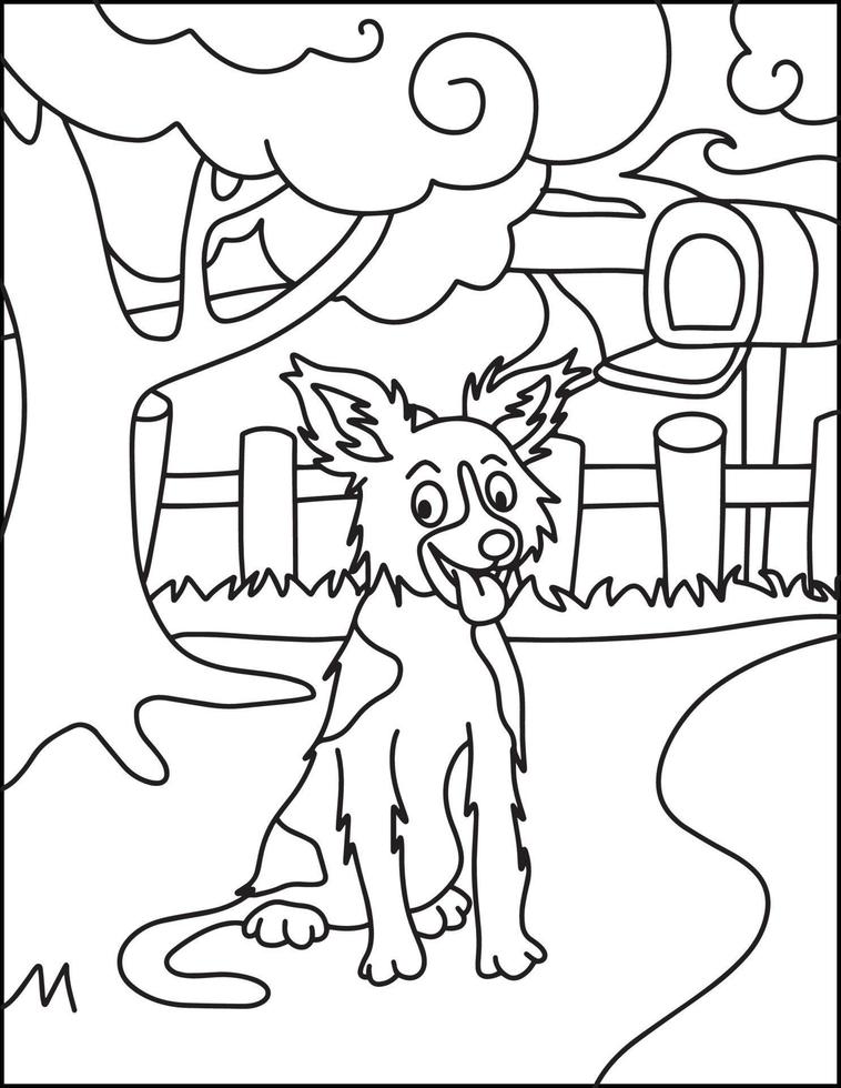 dibujos para colorear de animales de granja para niños vector