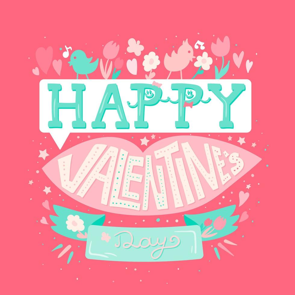 Feliz día de San Valentín vector