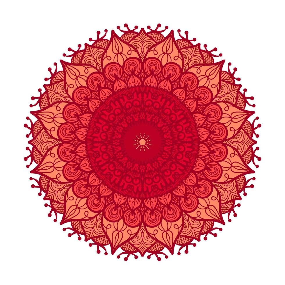 Mandala Line Template vector