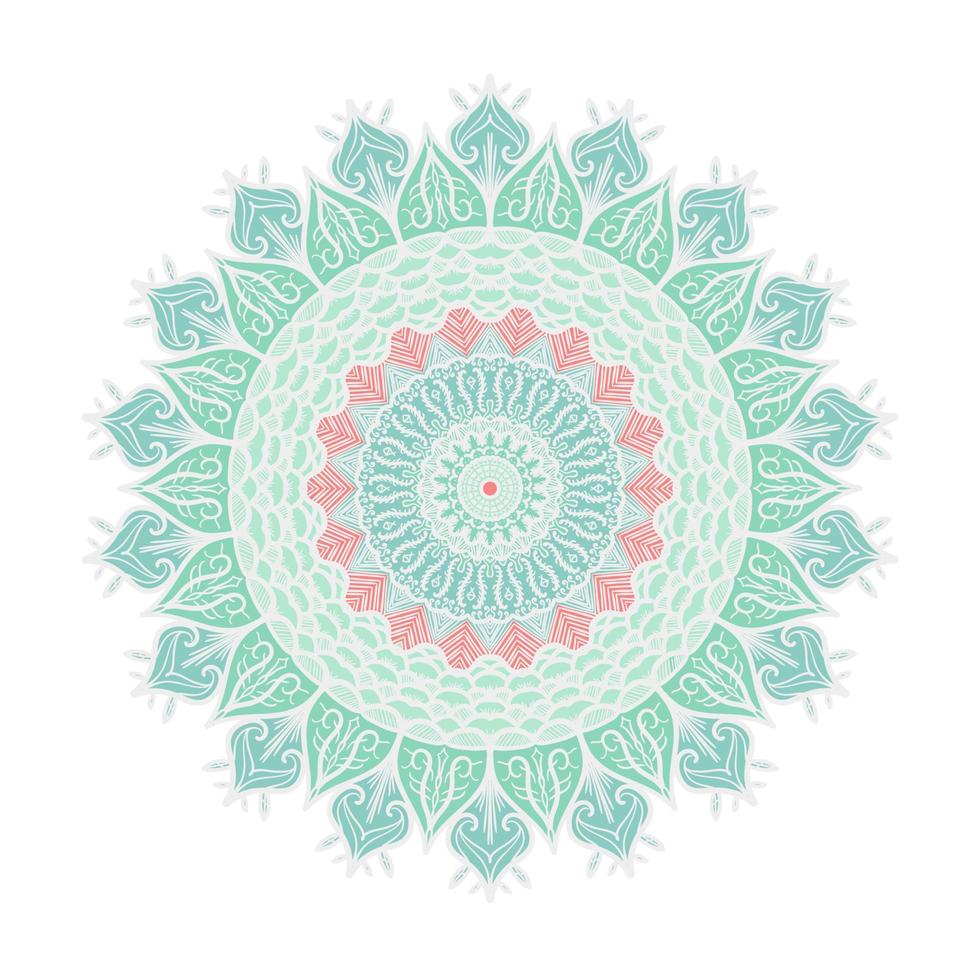 Mandala Line Template vector