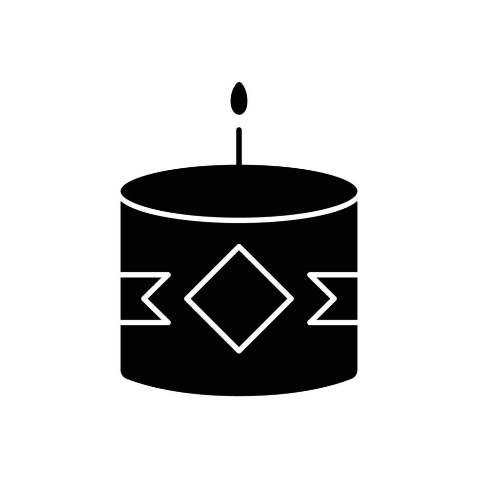 Chineses, japan candle icon illustration. icon related to lunar new year. asian traditional. glyph icon style. Simple vector design editable