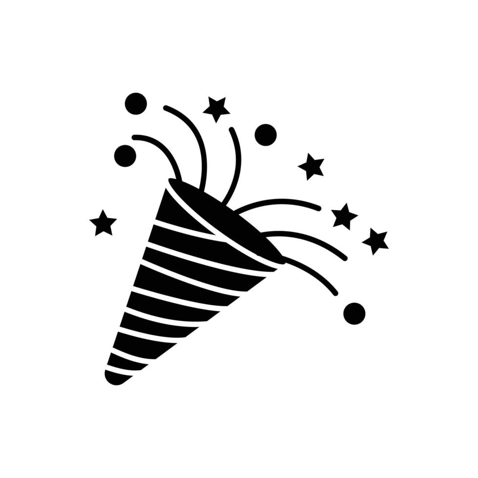 ilustración del icono de fuegos artificiales. icono relacionado con el año nuevo lunar. asiático tradicional. estilo de icono de glifo. diseño vectorial simple editable vector