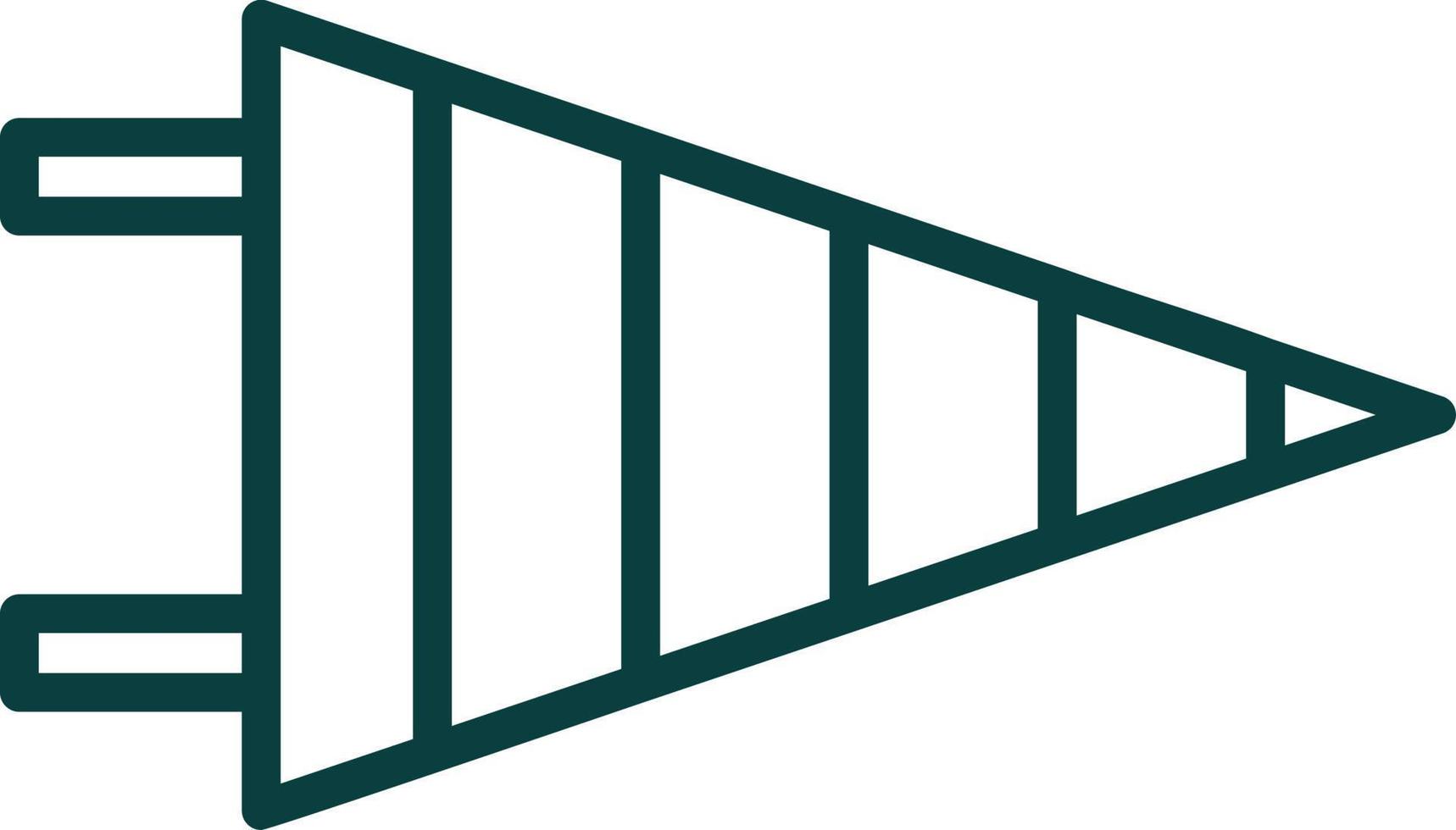 Pennant Vector Icon Design