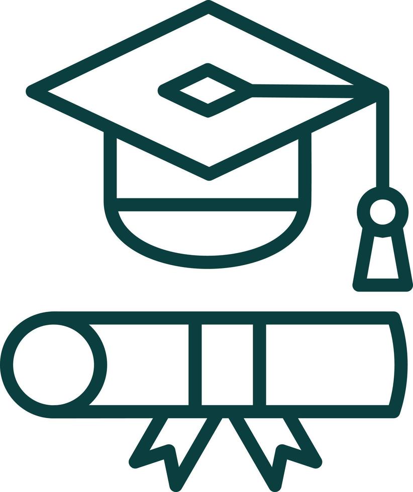 Graduation Toga Vector Icon Design