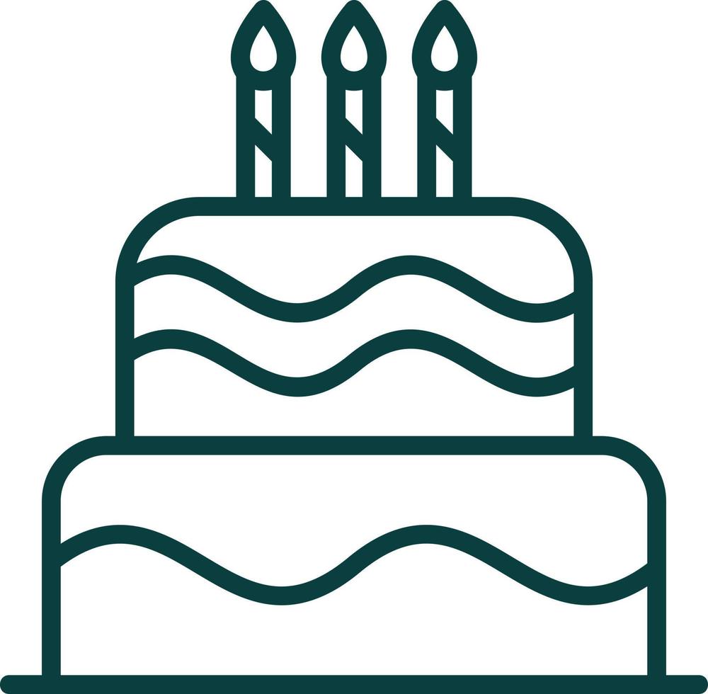 Cake Vector Icon Design