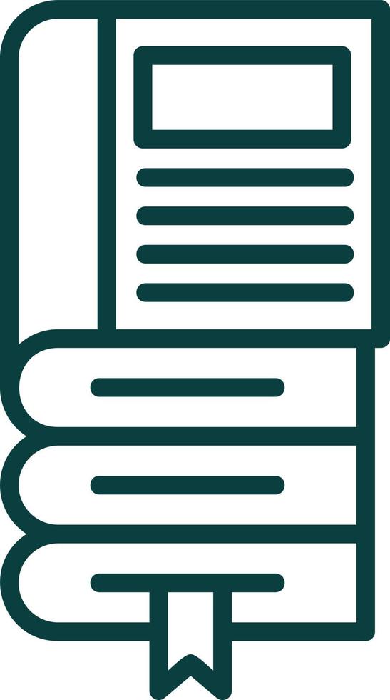 Book Stack Vector Icon Design