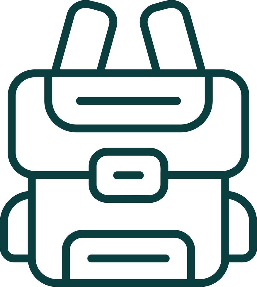 Backpack Vector Icon Design