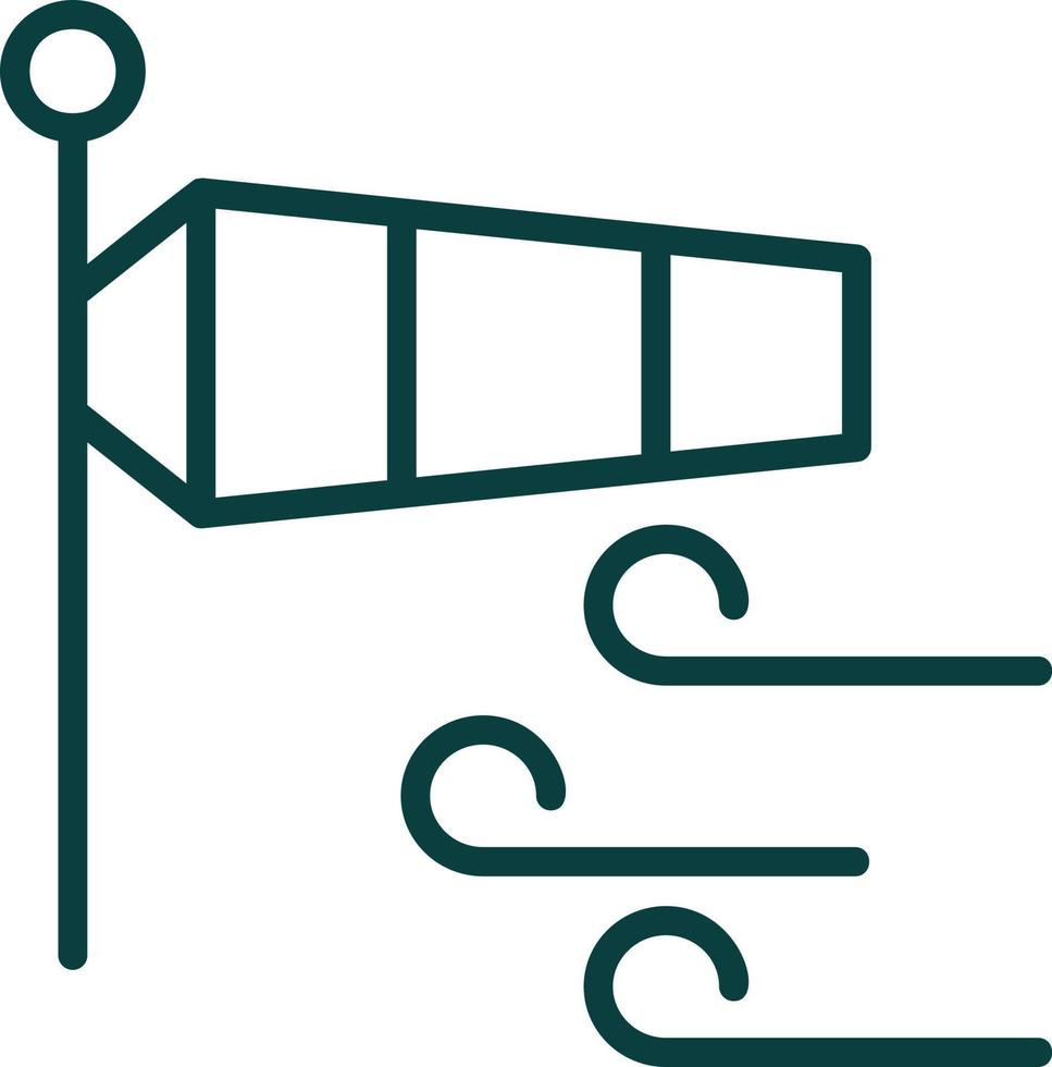 Wind Sign Vector Icon Design